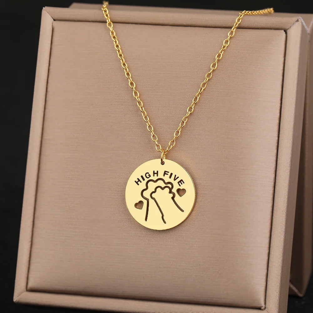 high five necklace
