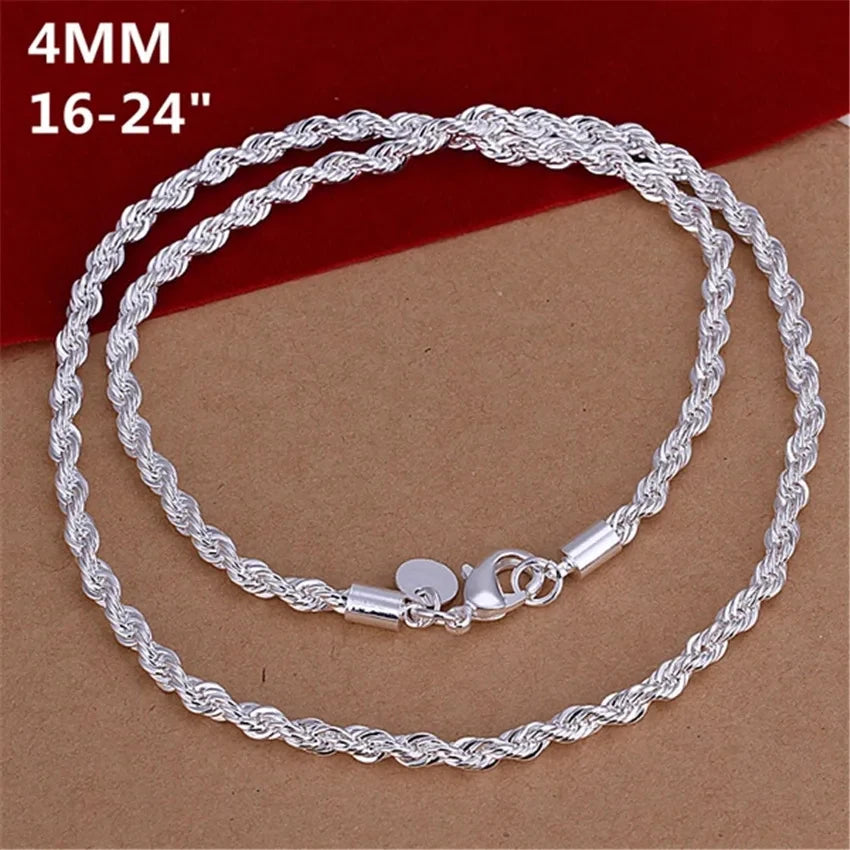silver chain necklaces
