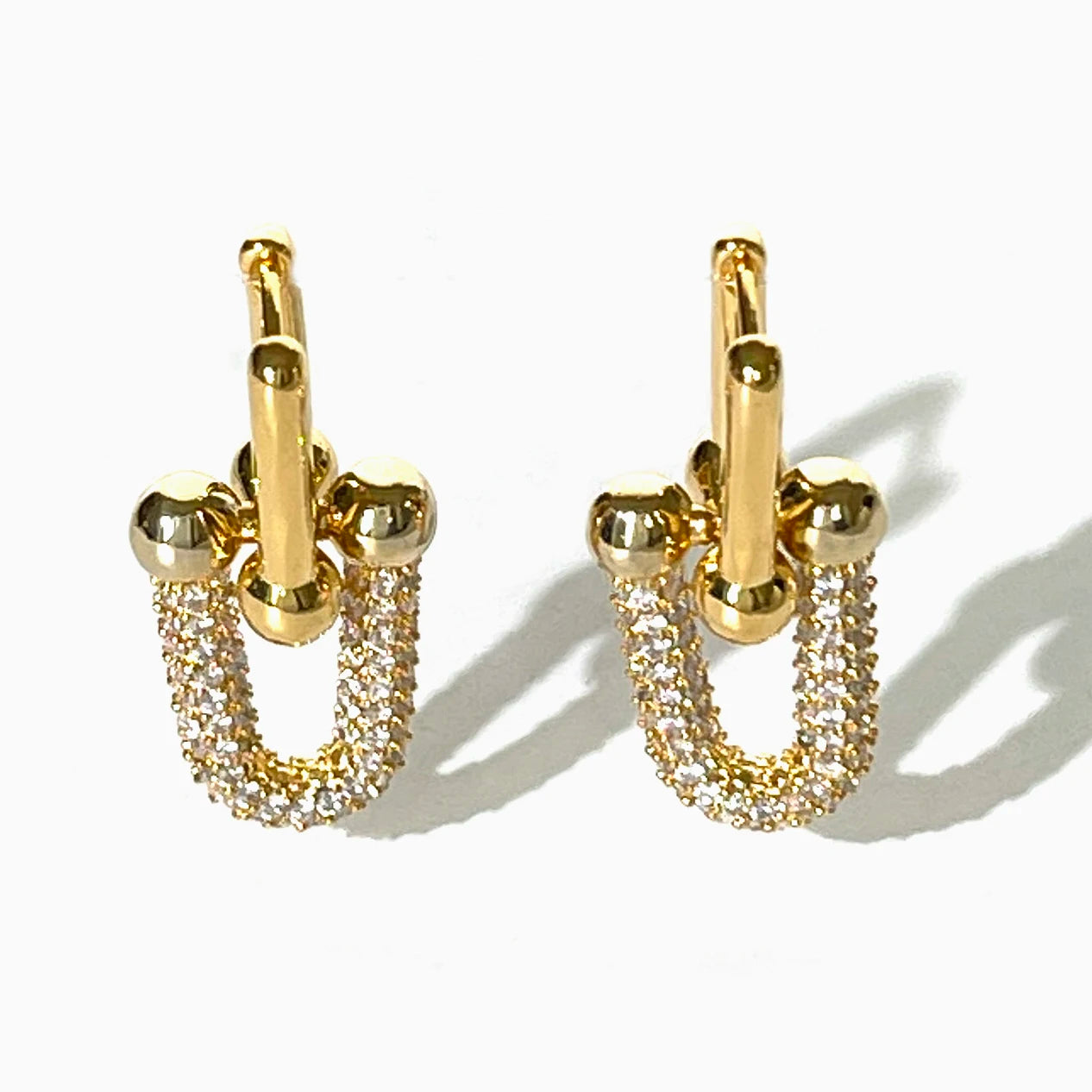 u shaped earrings