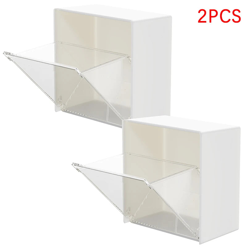 2 pcs wall mounted storage box