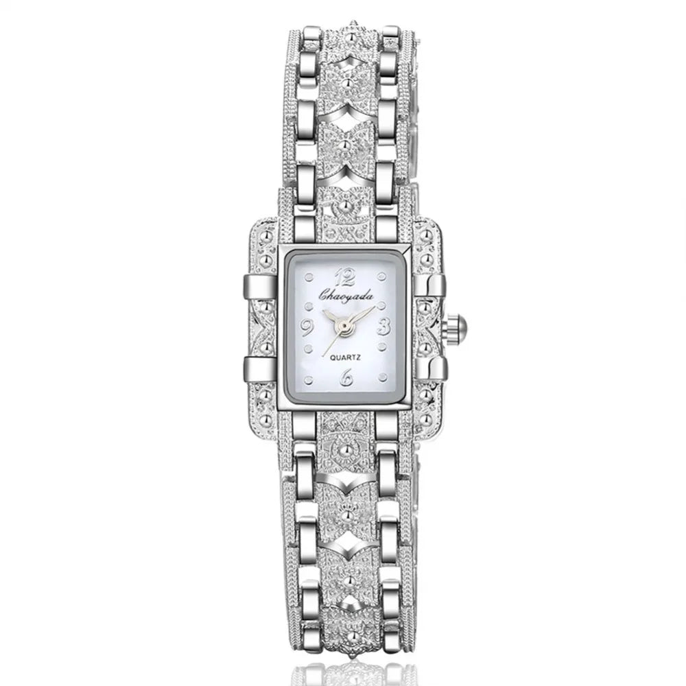 Sales Women Silver Bracelet Watch Fashion Women Watches Rhinestone Steel Ladies Wristwatch Luxury Female Clock Gift reloj mujer