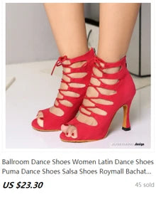 Latin Dance Shoes Women  Dancing Shoes Ballroom Black Boots Ladies Waltz Shoes Wedding Shoes Girls Fashion Design 2024