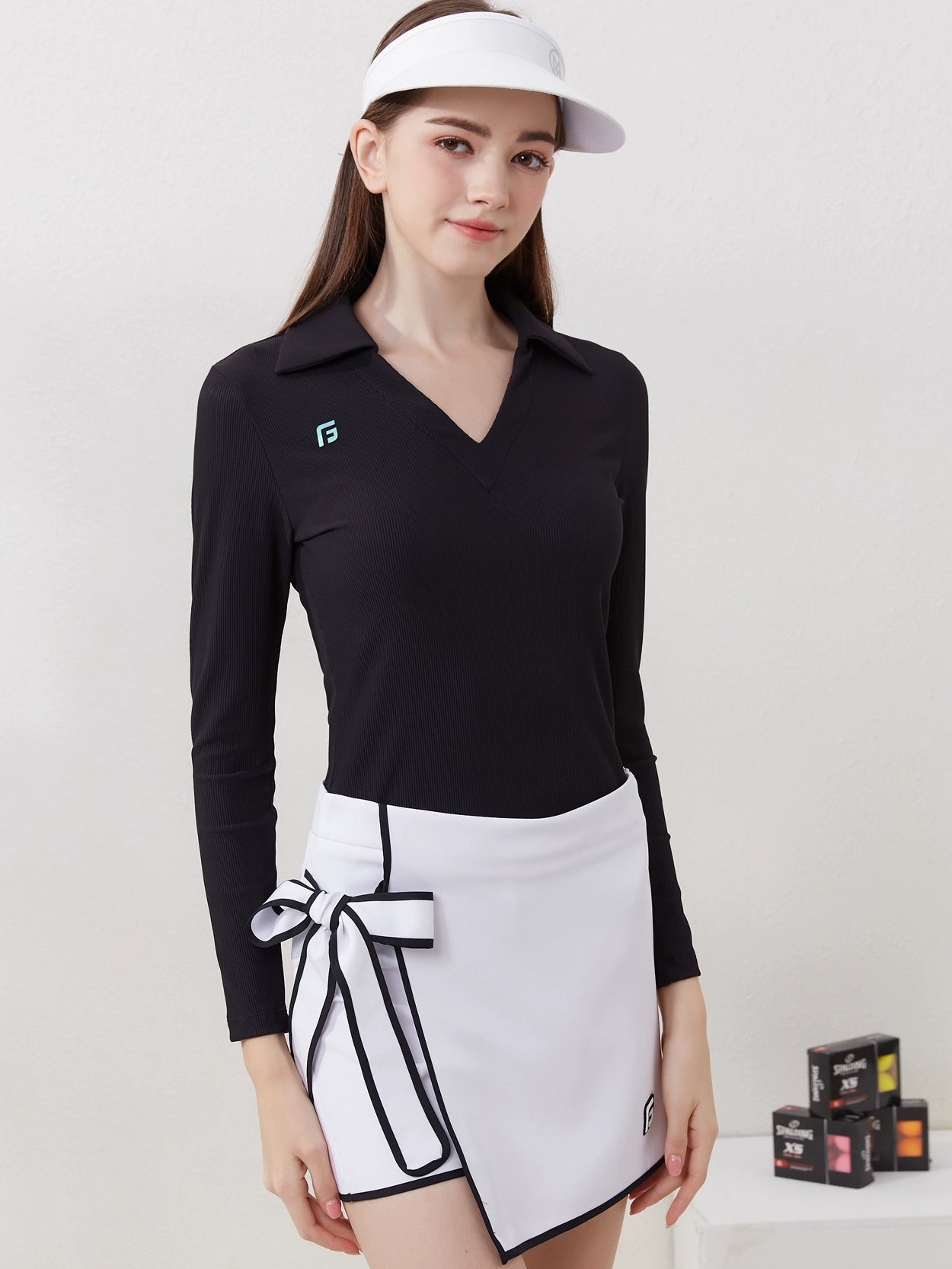 Golf Long Sleeves Women's Suit Coat Skirt Spring and Autumn Tennis Golf Sports Women's Clothing Silm Slim Looking