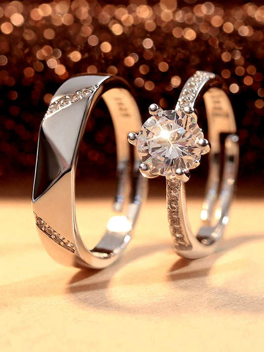 Wedding Artificial Live Couple Fashion Couple Rings