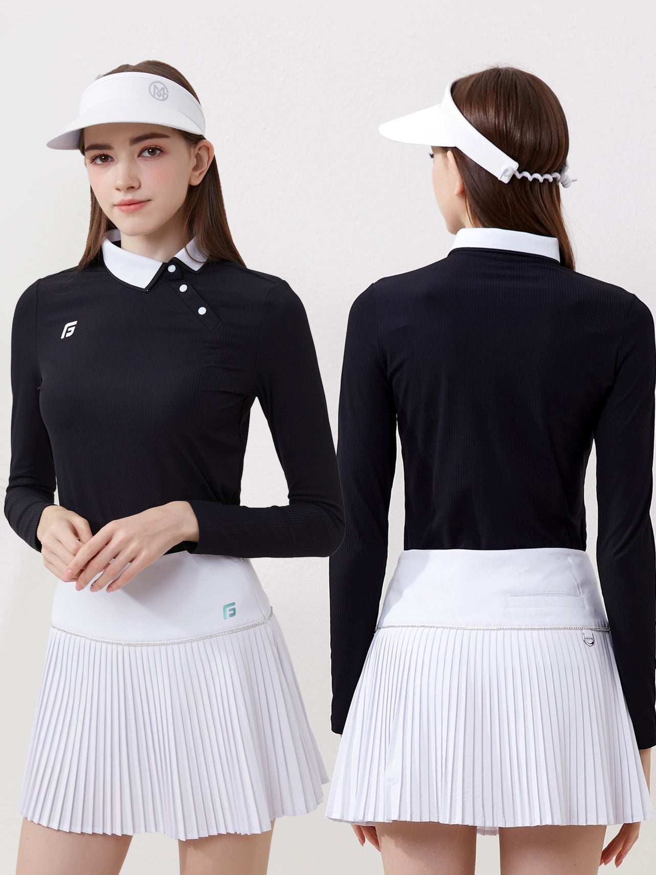 Spring and Autumn Skirt Suit Stretch Slim Looking Golf