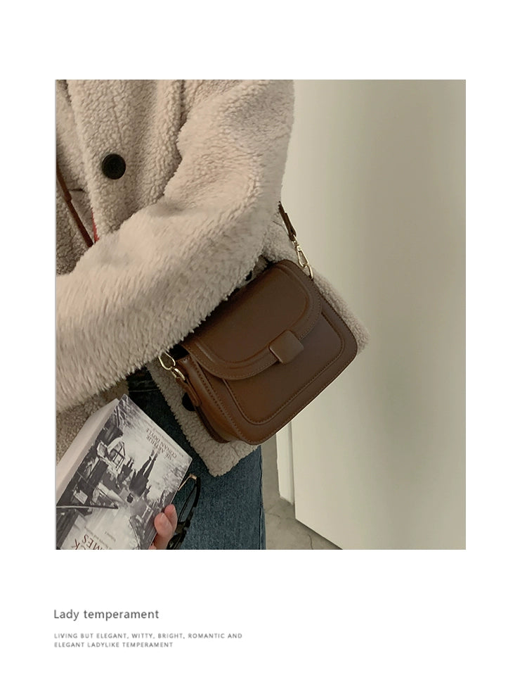 Women's Bag 2024 New Arrival Trendy Fashion Retro Small Square Bag Minority All-Match Shoulder Bag Messenger Bag Commuter Bag