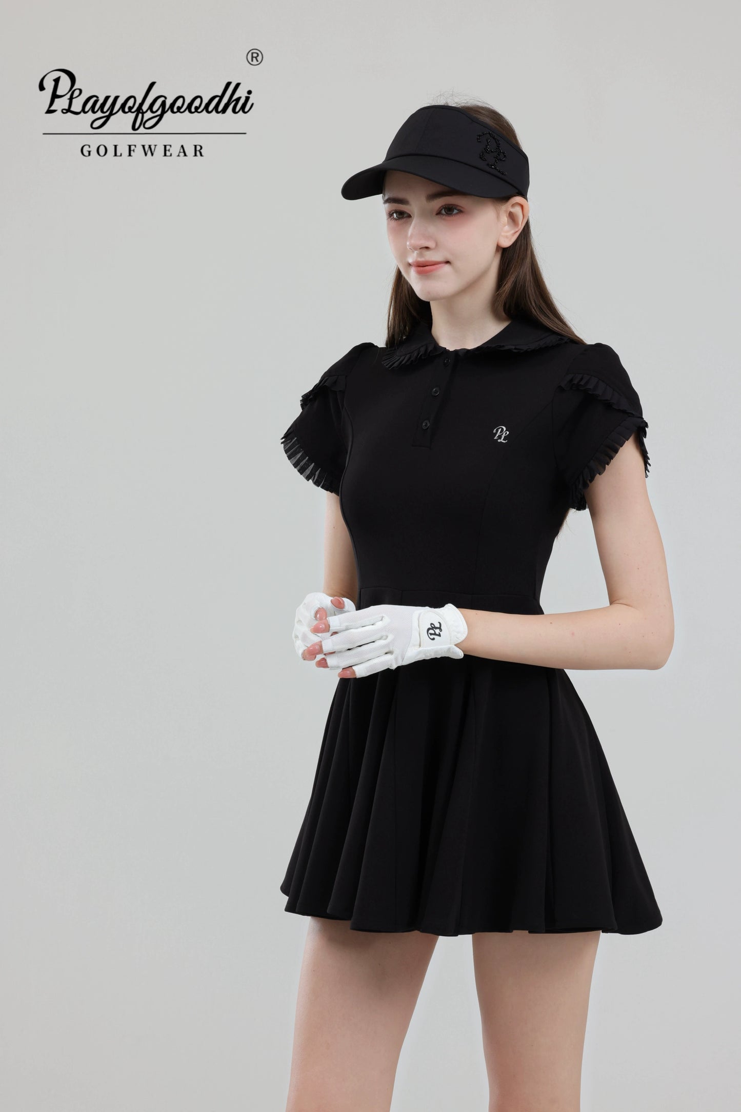 Golf Clothing Women's Summer Golf Dress Women's Slim Looking Flowering Golf Women's Skirt Fashion Tape Golf Skirt