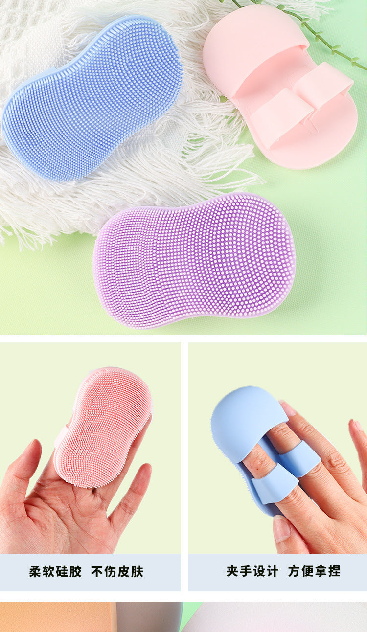 Soft Silicone Massage Makeup Remover Face Cleanser Portable Face Cleaning Brush Blackhead Brush Mini Finger Face Wash Brush