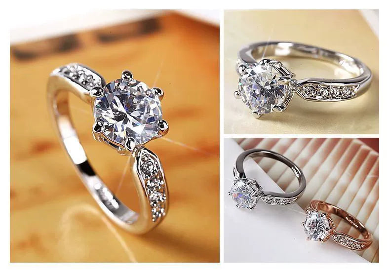 Moissanite wedding sets for men women