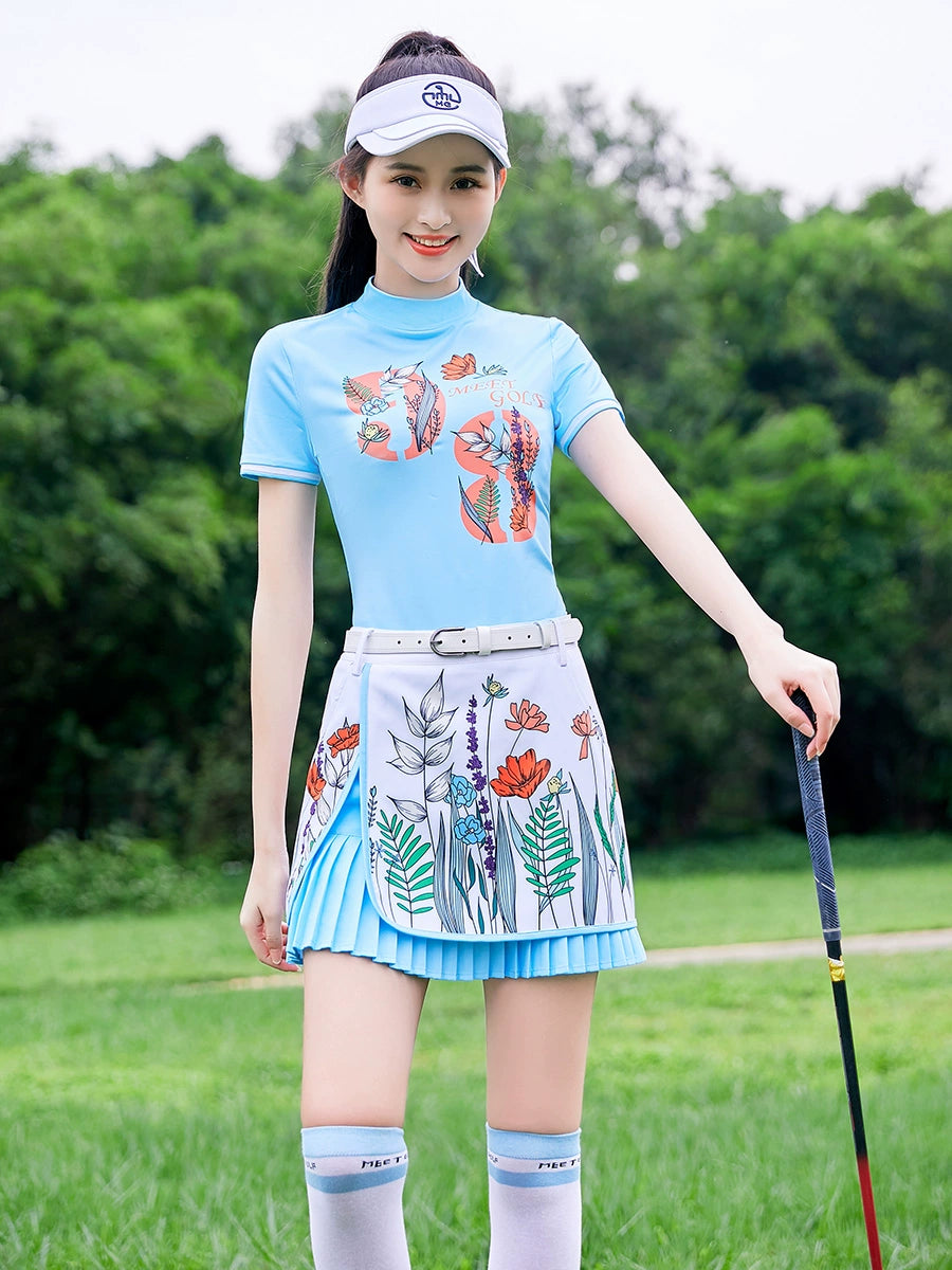 Spring and Summer Women's Suit Coat Skirt Golf Apparel