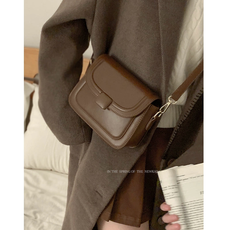 Women's Bag 2024 New Arrival Trendy Fashion Retro Small Square Bag Minority All-Match Shoulder Bag Messenger Bag Commuter Bag