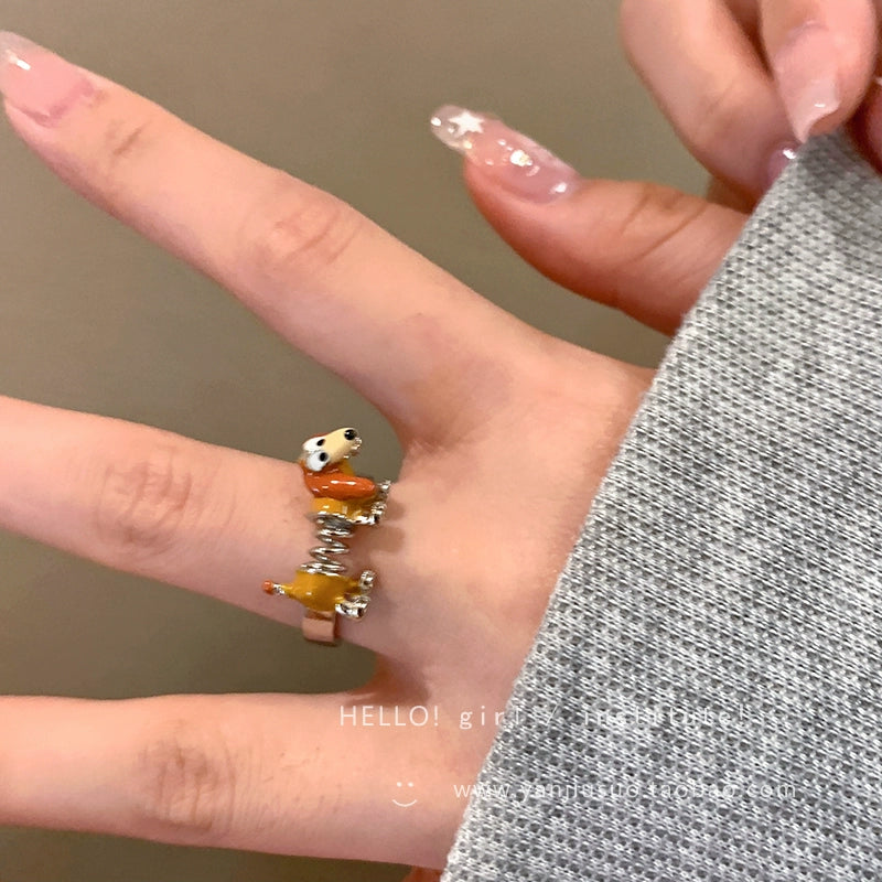 Niche Style Animal Modeling Female Fancy Normcore Style Ring