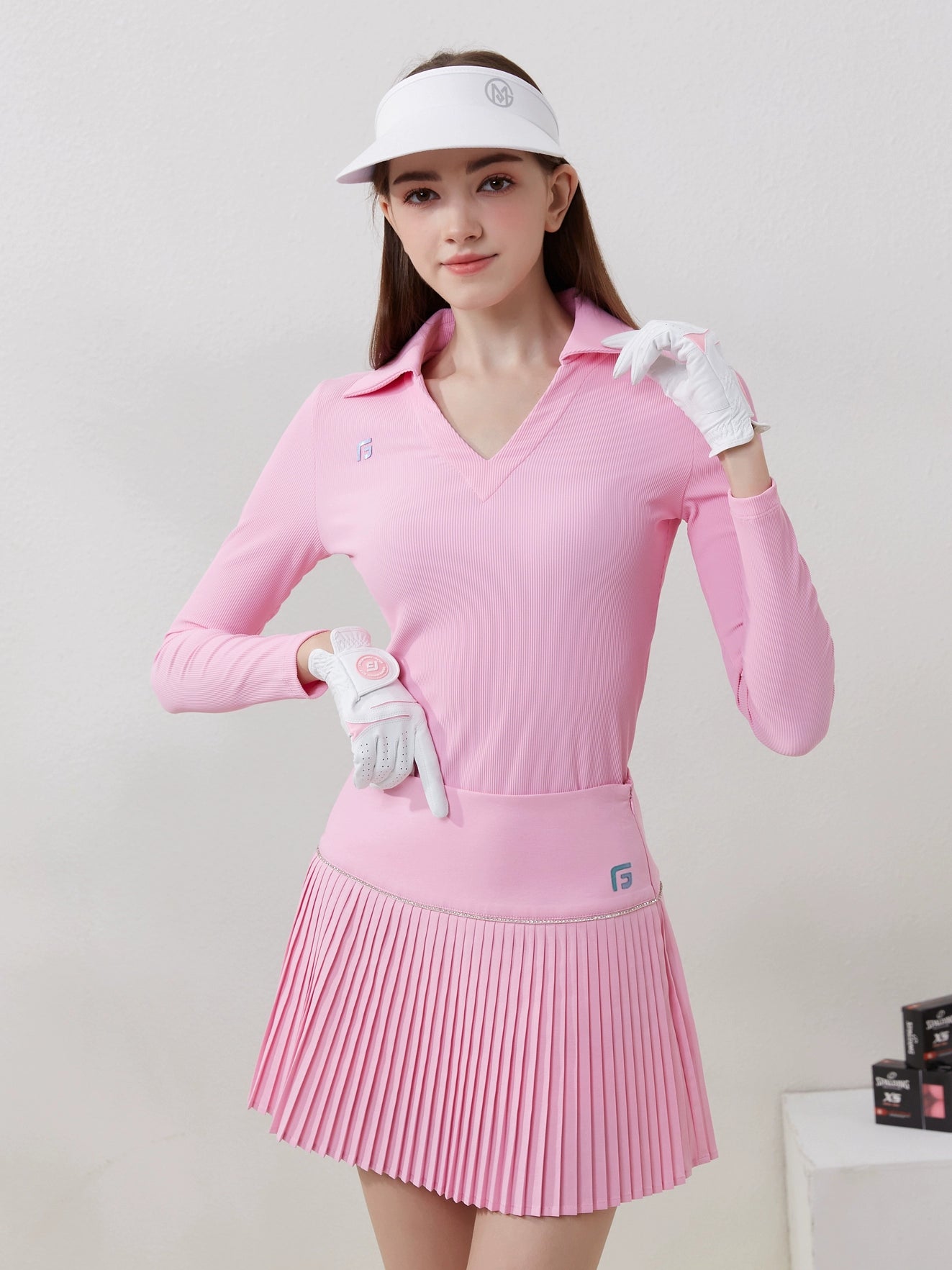 Golf Long Sleeves Women's Suit Coat Skirt Spring and Autumn Tennis Golf Sports Women's Clothing Silm Slim Looking