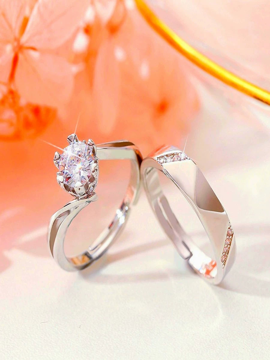 Wedding Artificial Live Couple Fashion Couple Rings