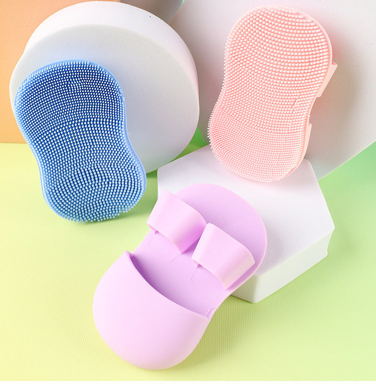 Soft Silicone Massage Makeup Remover Face Cleanser Portable Face Cleaning Brush Blackhead Brush Mini Finger Face Wash Brush