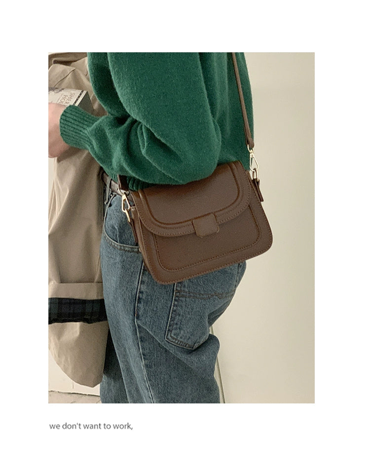 Women's Bag 2024 New Arrival Trendy Fashion Retro Small Square Bag Minority All-Match Shoulder Bag Messenger Bag Commuter Bag