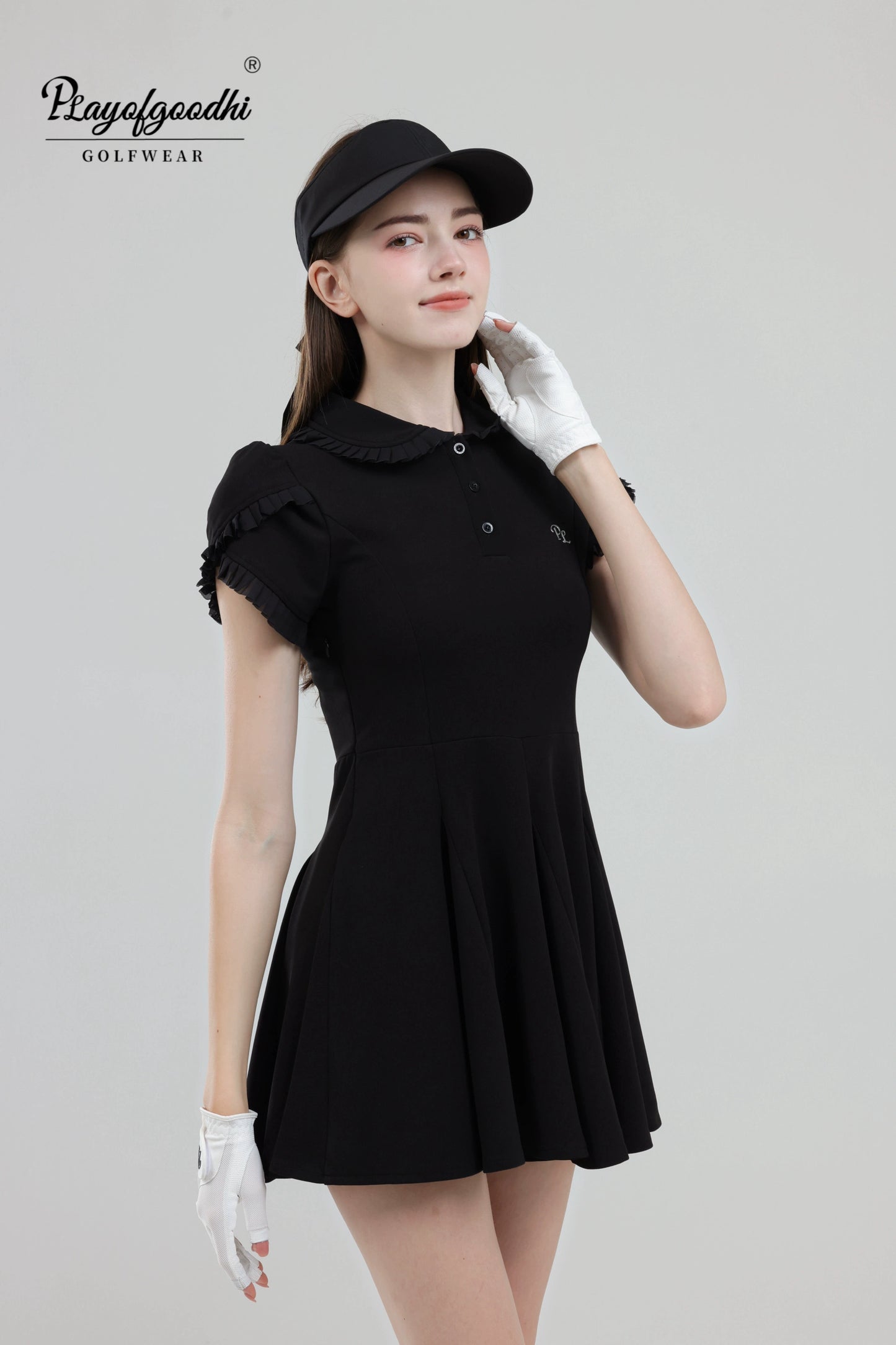 Golf Clothing Women's Summer Golf Dress Women's Slim Looking Flowering Golf Women's Skirt Fashion Tape Golf Skirt