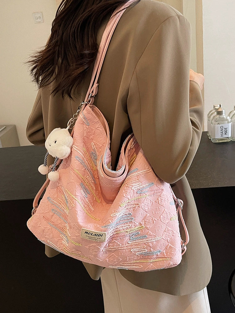 Women's Bag Niche Style Shoulder Work Clothing Canvas Bag