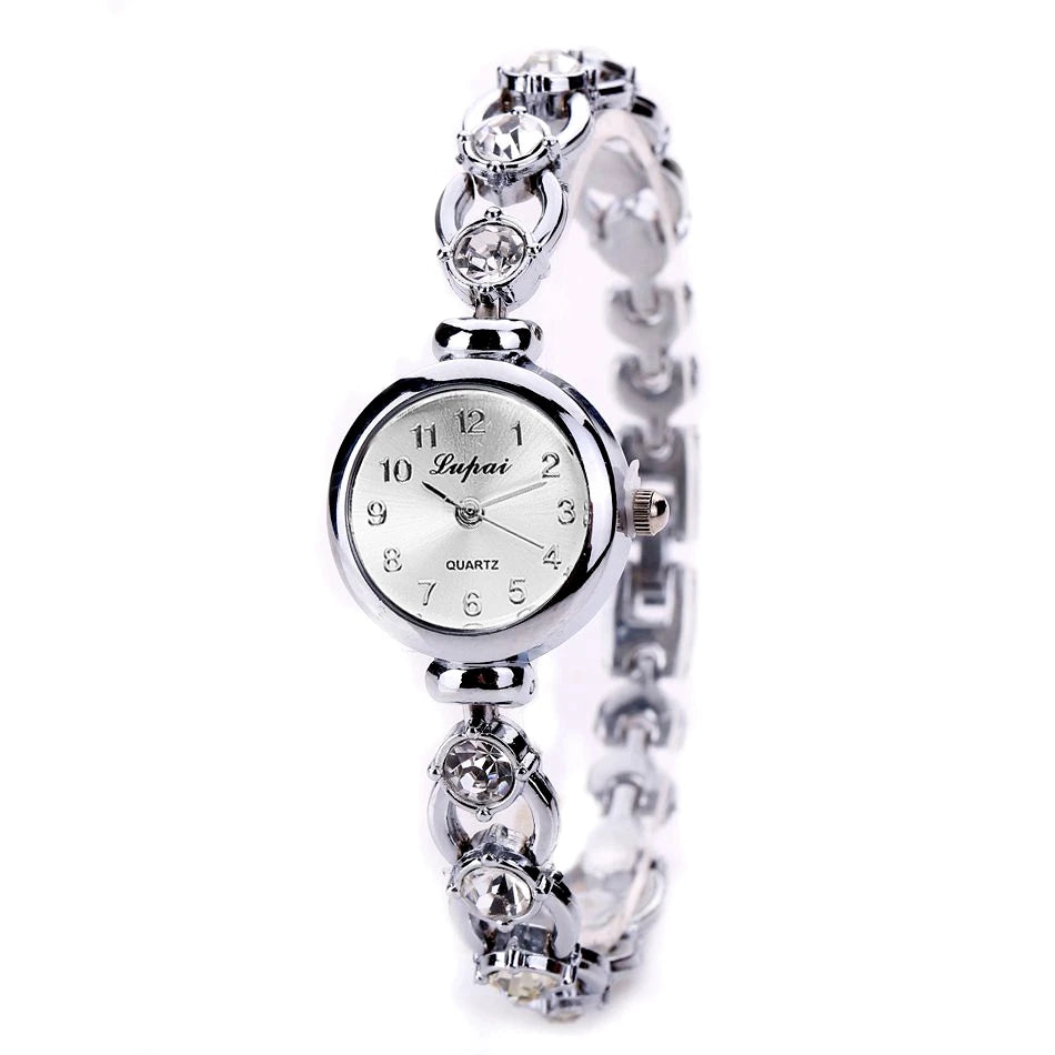 Women Watches 2024 Luxury Brands Stainless Steel Crystal Bracelet Wrist Watch Fashion Ladies Dress Reloj Mujer Montre Femme