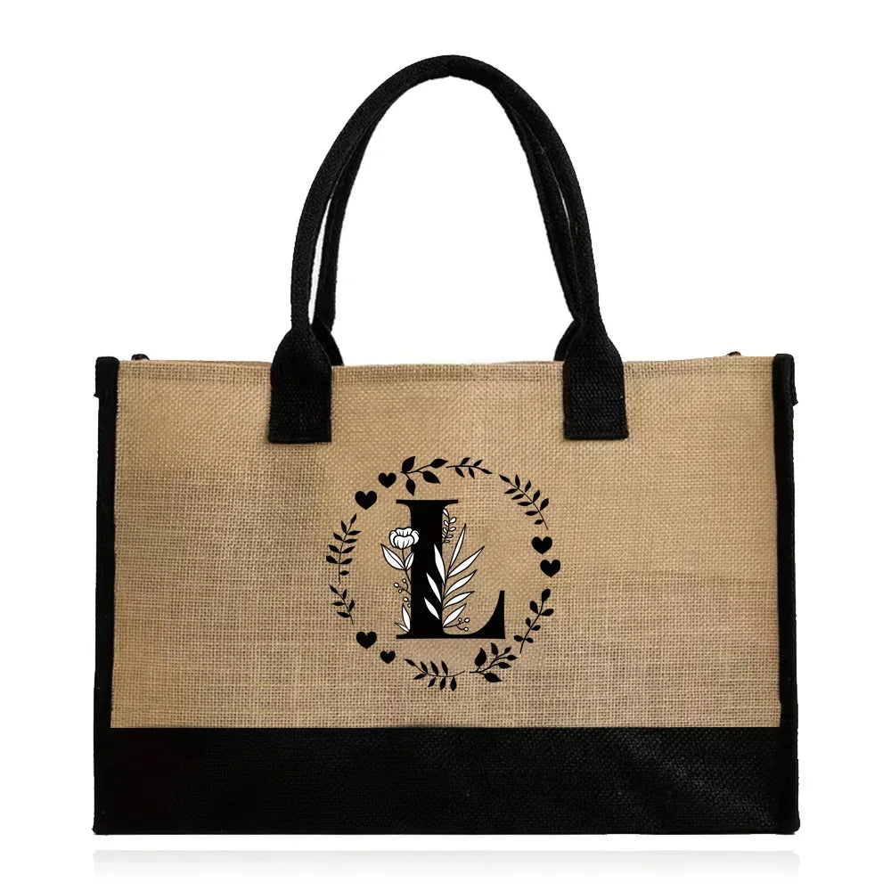 jute beach bag at Pink Emotions