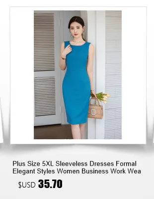 Summer Short Sleeve Elegant Dresses for Women Slim Hips with Scarf Professional Business Work Wear Office Ladies Vestidos