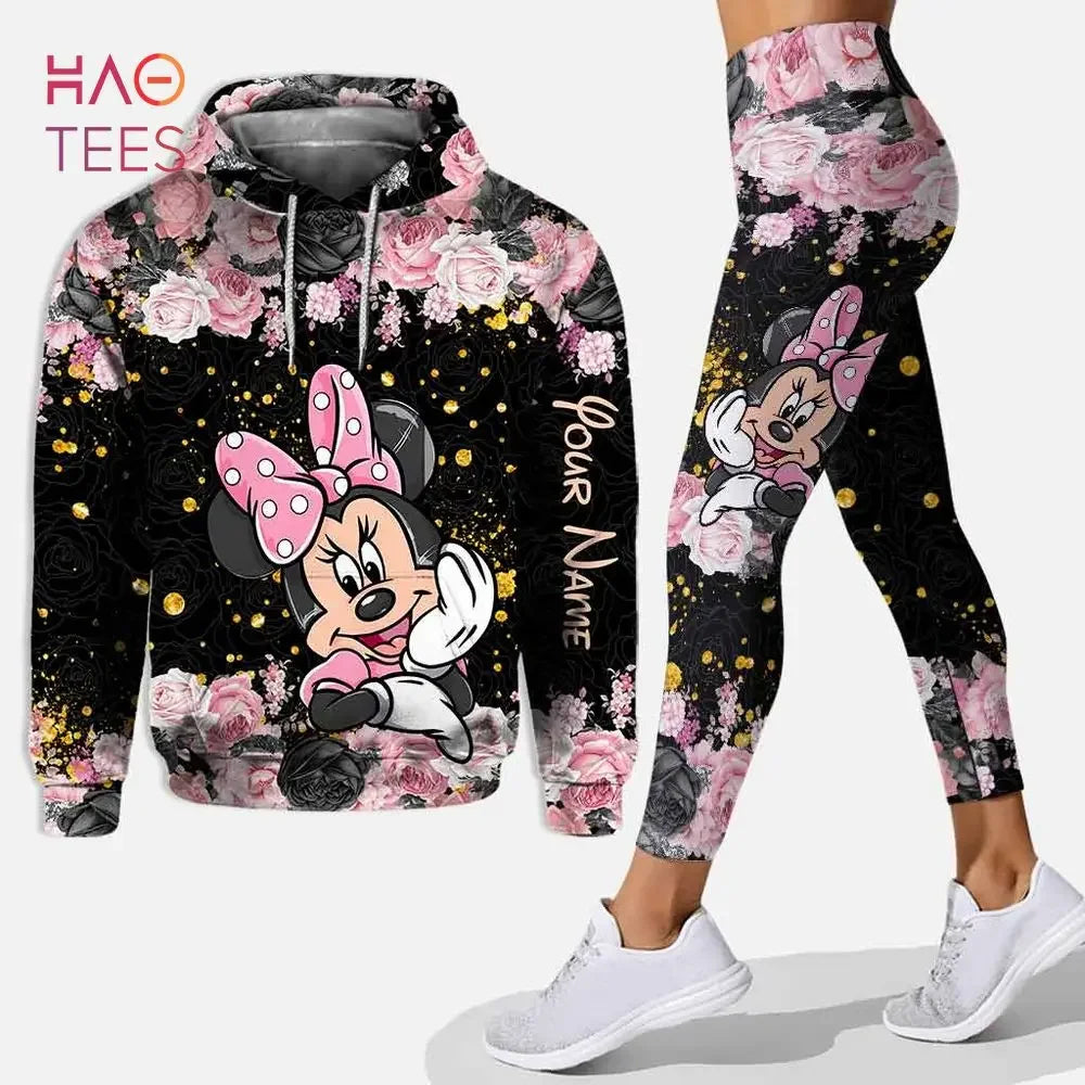 Disney Cheshire Cat 3D Hoodie Women's Hoodie Set Yoga Pants Sweatpants Women's Disney Yoga Hoodie Leggings Fashion Tracksuit