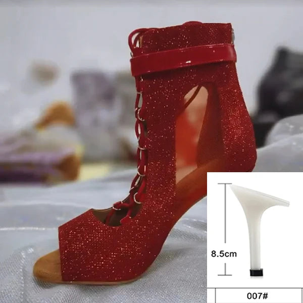 Samisoler High heels Latin dance shoes ladies' professional soft soled dance shoes dance parties social dance shoes