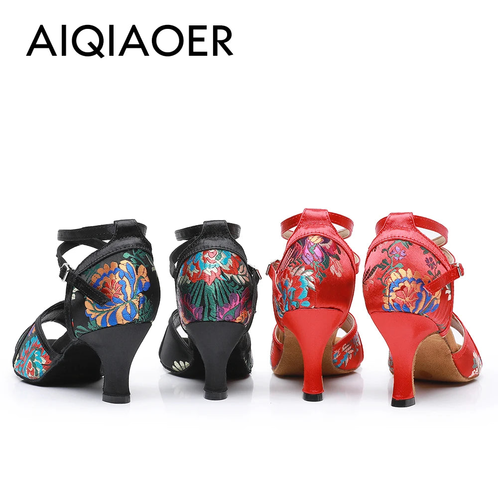 Ballroom Dance Shoes Women Latin Women's Shoes Heel Women's Sandals Summer 2024 High Heels Sandals Elegant Woman Heeled Standard