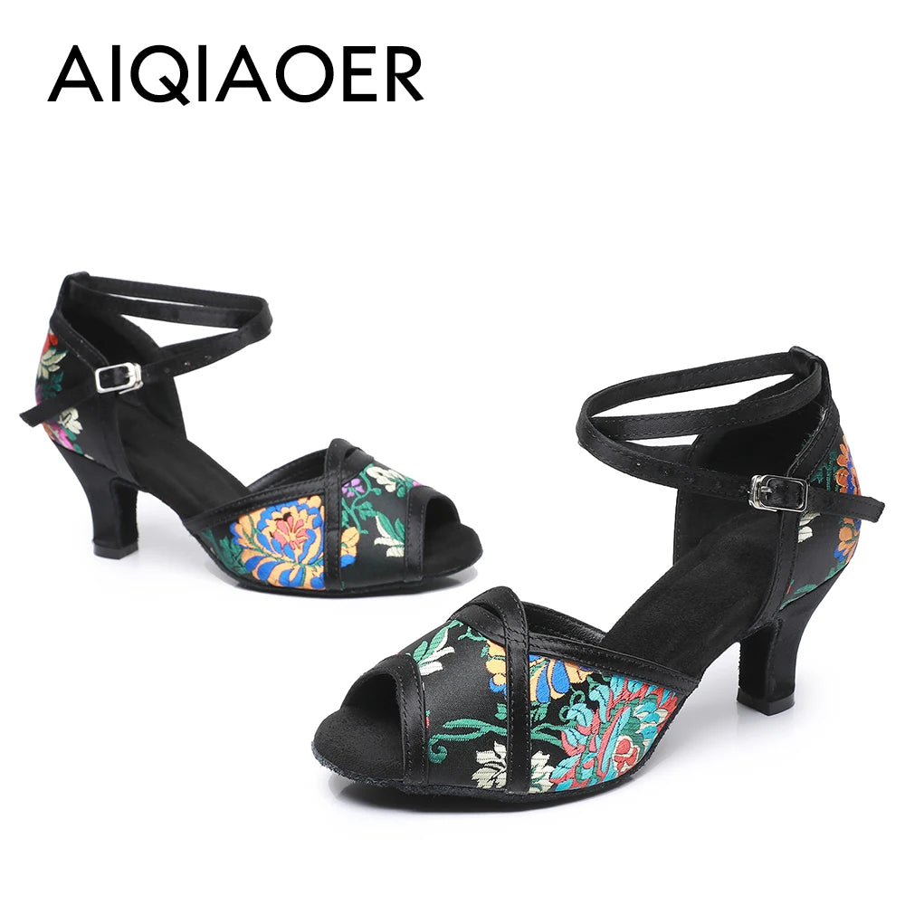 Ballroom Dance Shoes Women Latin Women's Shoes Heel Women's Sandals Summer 2024 High Heels Sandals Elegant Woman Heeled Standard