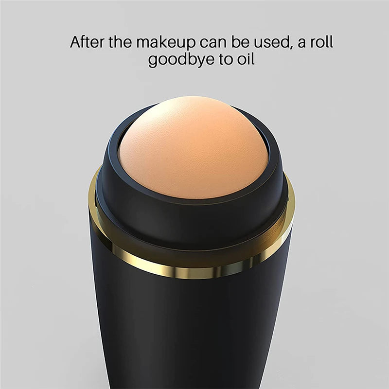 New Face Oil Absorbing Roller Skin Care Tool Volcanic Stone Oil Absorber Washable Facial Oil Removing Care Skin Makeup Tool