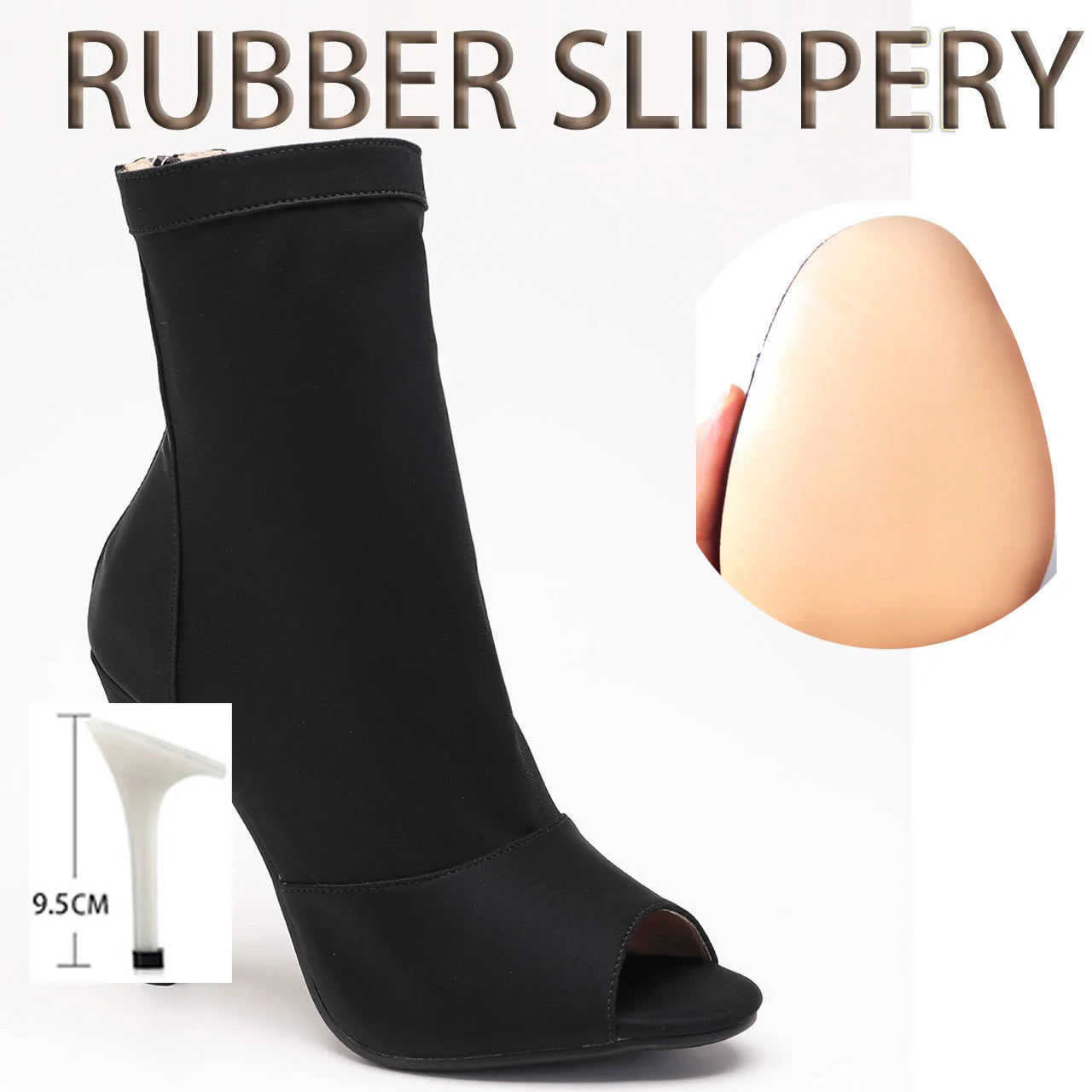 New Sexy 2024 Women Black High Heels Trend Ballroom Suede Sole Customizable for Latin Dancing Street Stilettos Plus Size