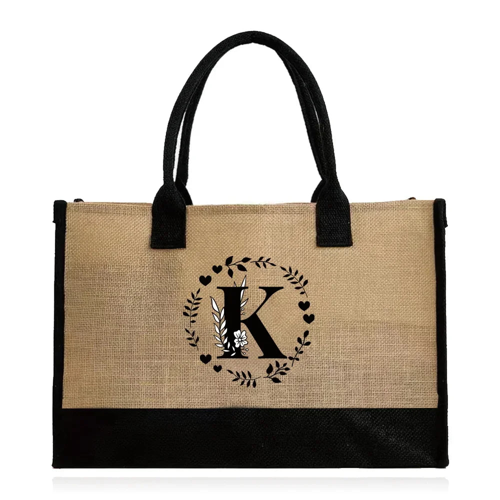 jute beach bag at Pink Emotions