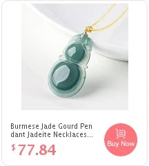 Burmese Jade Gourd Earrings White Real Jewelry Certificate Luxury Women Gemstone Amulets 925 Silver Charm Amulet Natural