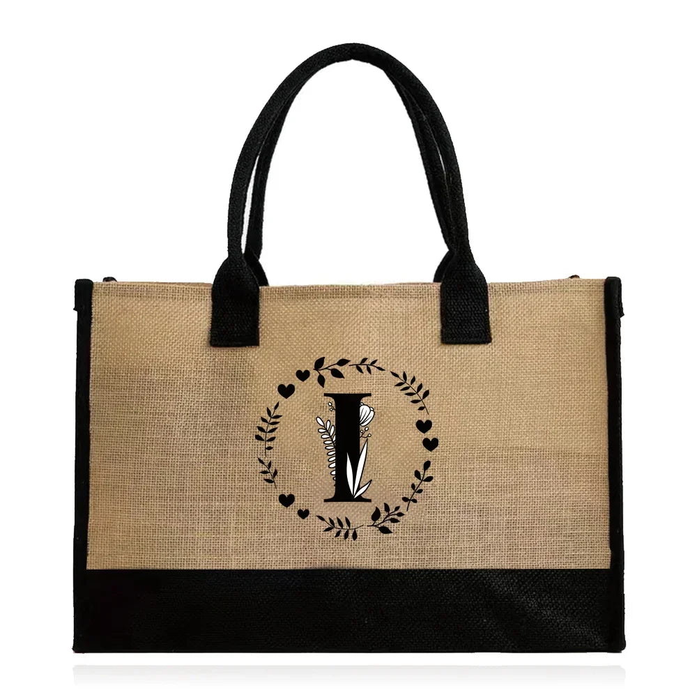 jute beach bag