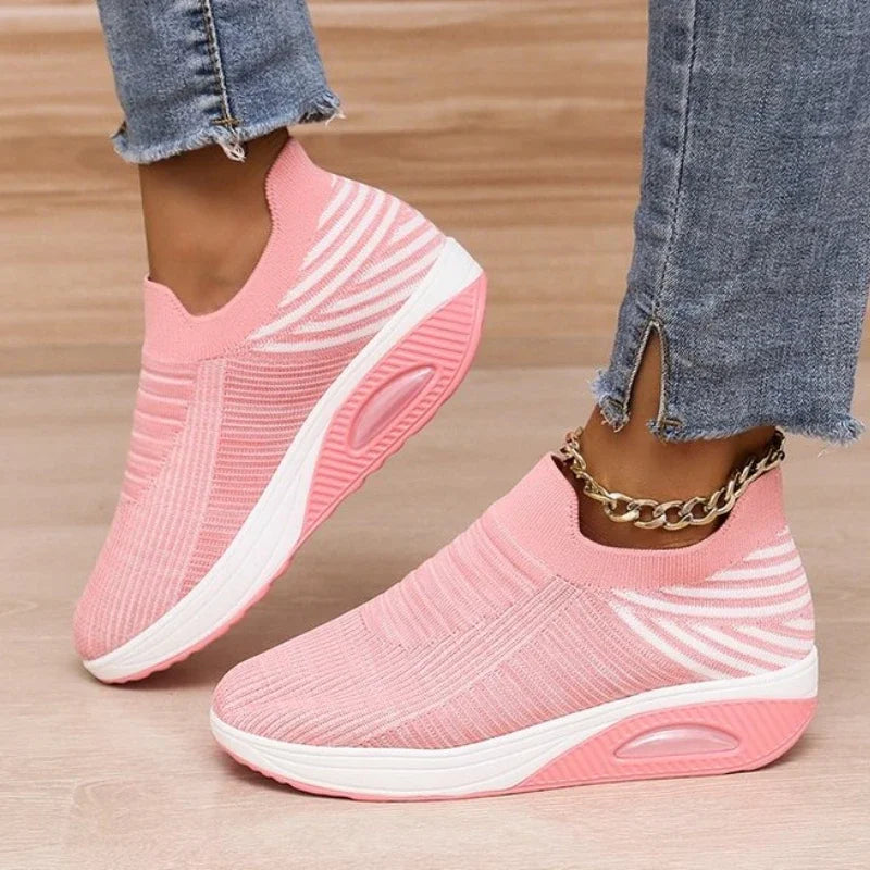 Women New Deep Mouth Comfortable Running Non-slip Sneakers Trend Lightweight Designer Thick Casual Shoes 2024 Zapatos De Mujer