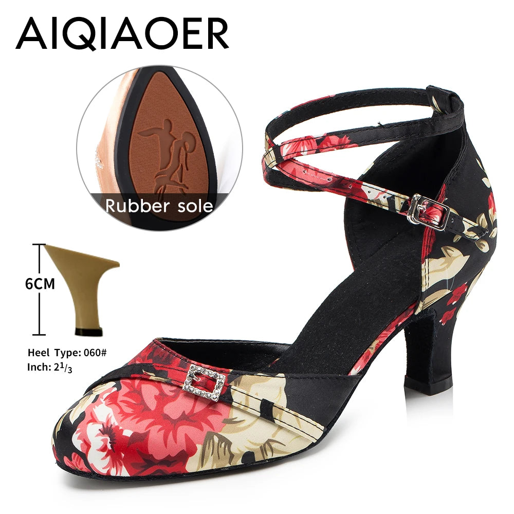 Ballroom Dance Shoes Women Latin High Heels Sandals Women's Evening Heel Shoe Elegant Woman Heeled Shoes Summer 2024 Standard