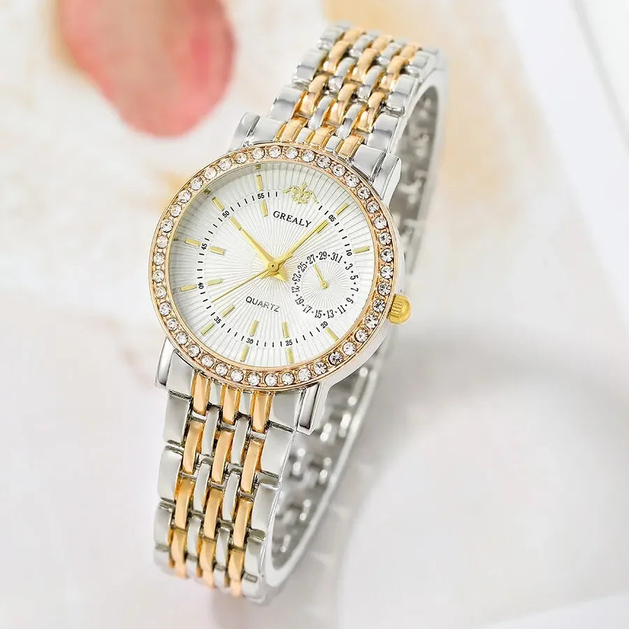 New Fashion Women Watches Ladies Steel Bracelet Wristwatch Lovers Watch Men Women Casual Quartz Watch Relogio Feminino Men Watch