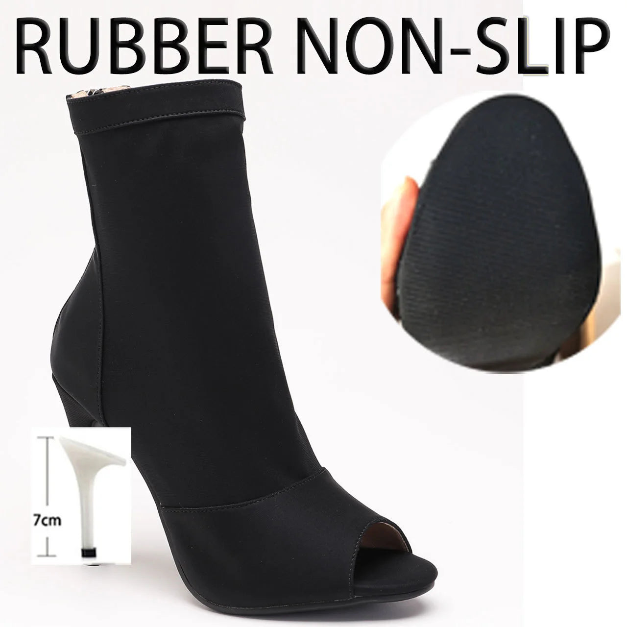 New Sexy 2024 Women Black High Heels Trend Ballroom Suede Sole Customizable for Latin Dancing Street Stilettos Plus Size