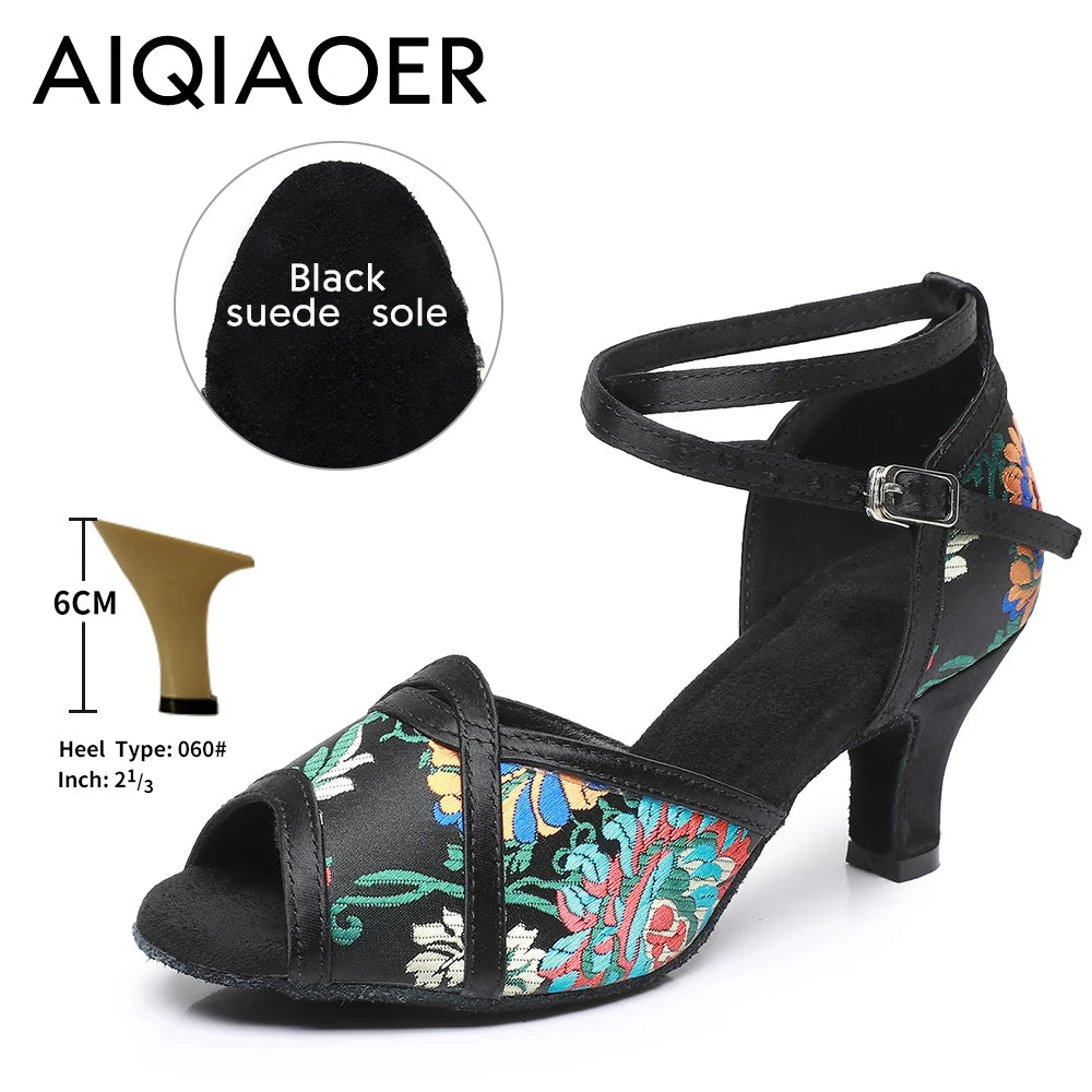 Ballroom Dance Shoes Women Latin Women's Shoes Heel Women's Sandals Summer 2024 High Heels Sandals Elegant Woman Heeled Standard