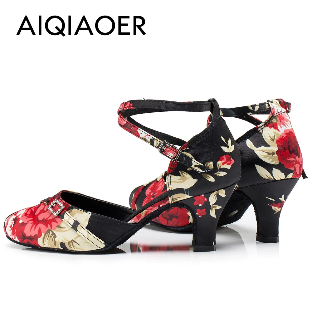 Ballroom Dance Shoes Women Latin High Heels Sandals Women's Evening Heel Shoe Elegant Woman Heeled Shoes Summer 2024 Standard