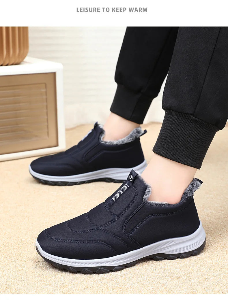 Women's Winter Slip On Walking Shoes Fashion Lightweight Running Shoes For Women Workout Warm Casual Non Slip Sneakers