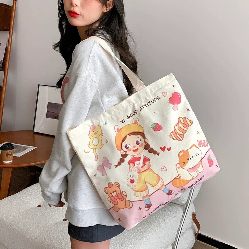 canvas satchel bag from Pink Emotions