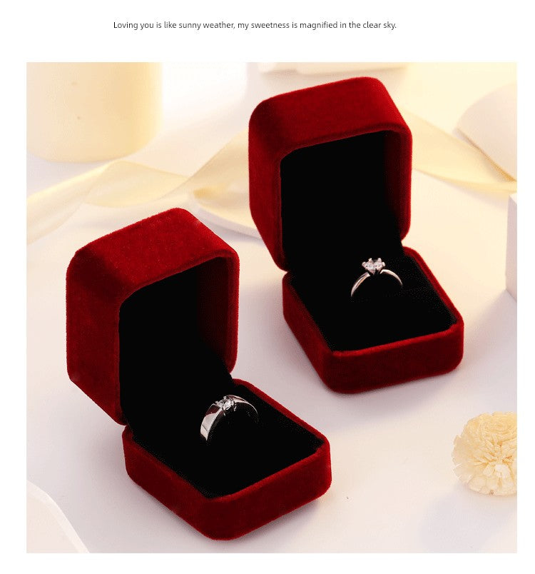 Artificial Wedding Props Bridal One Pair of Lovers Diamond Ring