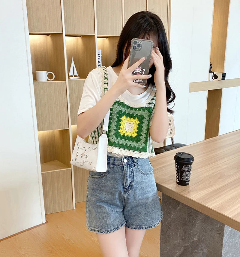 Fashion Embroidered Underarm Bag Women Mini Matte Leather Shoulder Bags Designer Clutch Messenger Bag Phone Bags Wallets Handbag