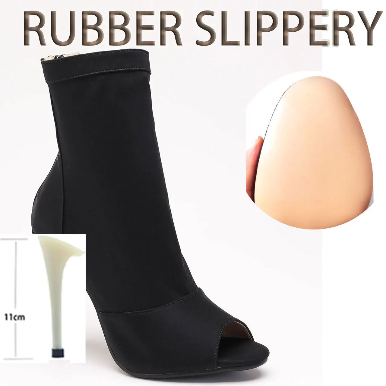 New Sexy 2024 Women Black High Heels Trend Ballroom Suede Sole Customizable for Latin Dancing Street Stilettos Plus Size