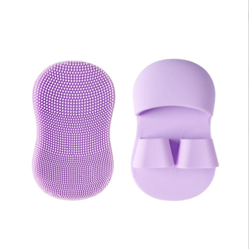 Soft Silicone Massage Makeup Remover Face Cleanser Portable Face Cleaning Brush Blackhead Brush Mini Finger Face Wash Brush