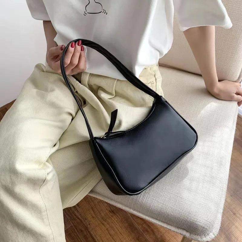 Fashion Simple Totes Bags for Women New Trendy Vintage Handbag Hot sale Female Small Subaxillary Bags Casual Mini Shoulder Bag