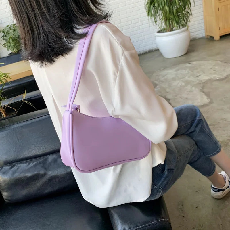 Fashion Simple Totes Bags for Women New Trendy Vintage Handbag Hot sale Female Small Subaxillary Bags Casual Mini Shoulder Bag