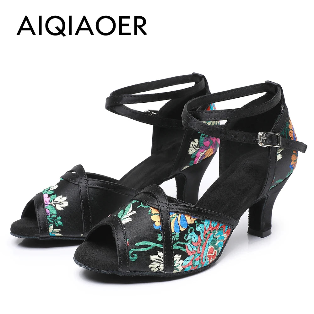 Ballroom Dance Shoes Women Latin Women's Shoes Heel Women's Sandals Summer 2024 High Heels Sandals Elegant Woman Heeled Standard