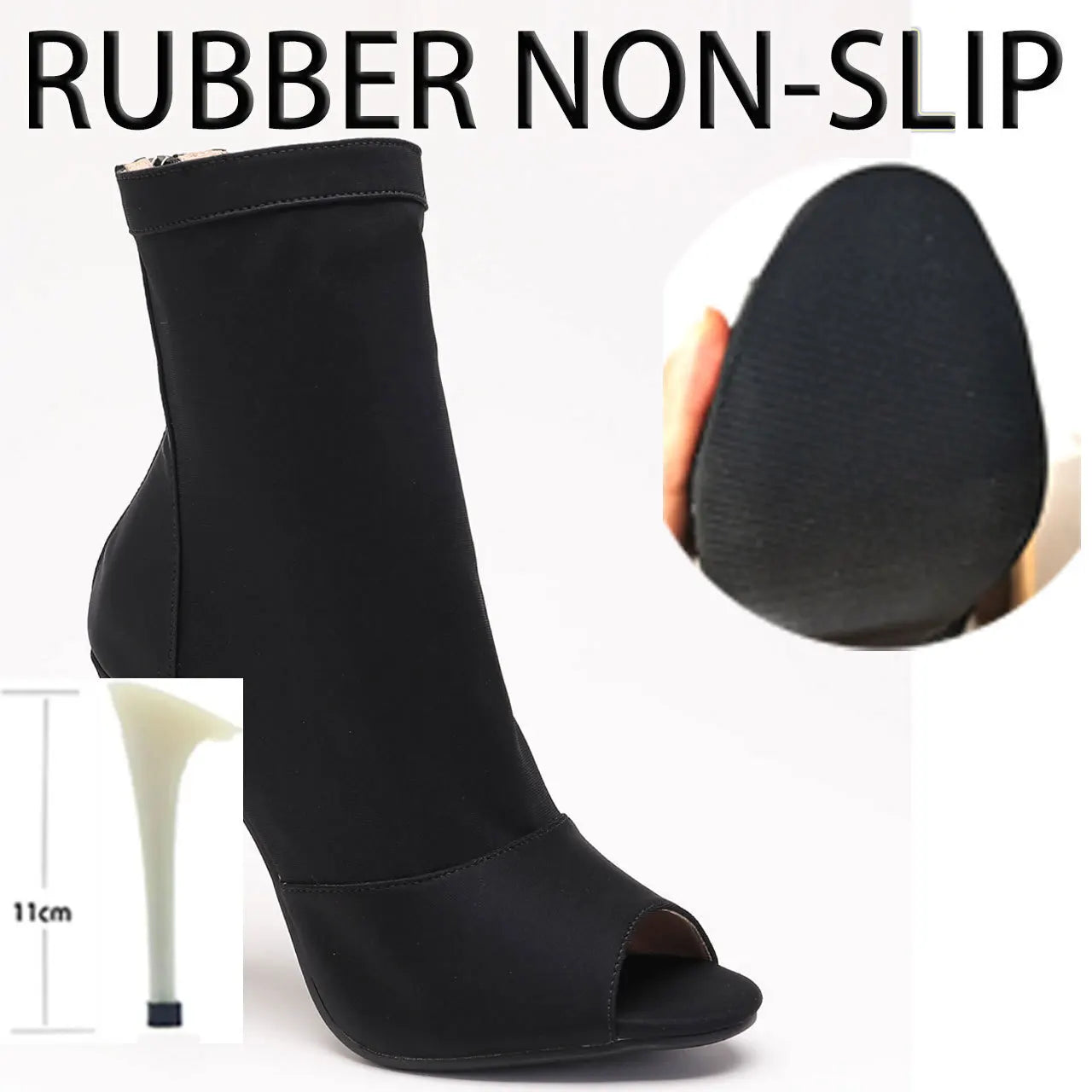 New Sexy 2024 Women Black High Heels Trend Ballroom Suede Sole Customizable for Latin Dancing Street Stilettos Plus Size